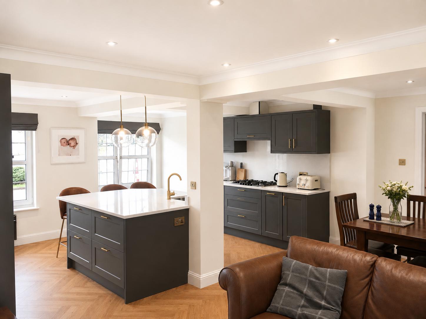 Garage converted New kitchen and remodel