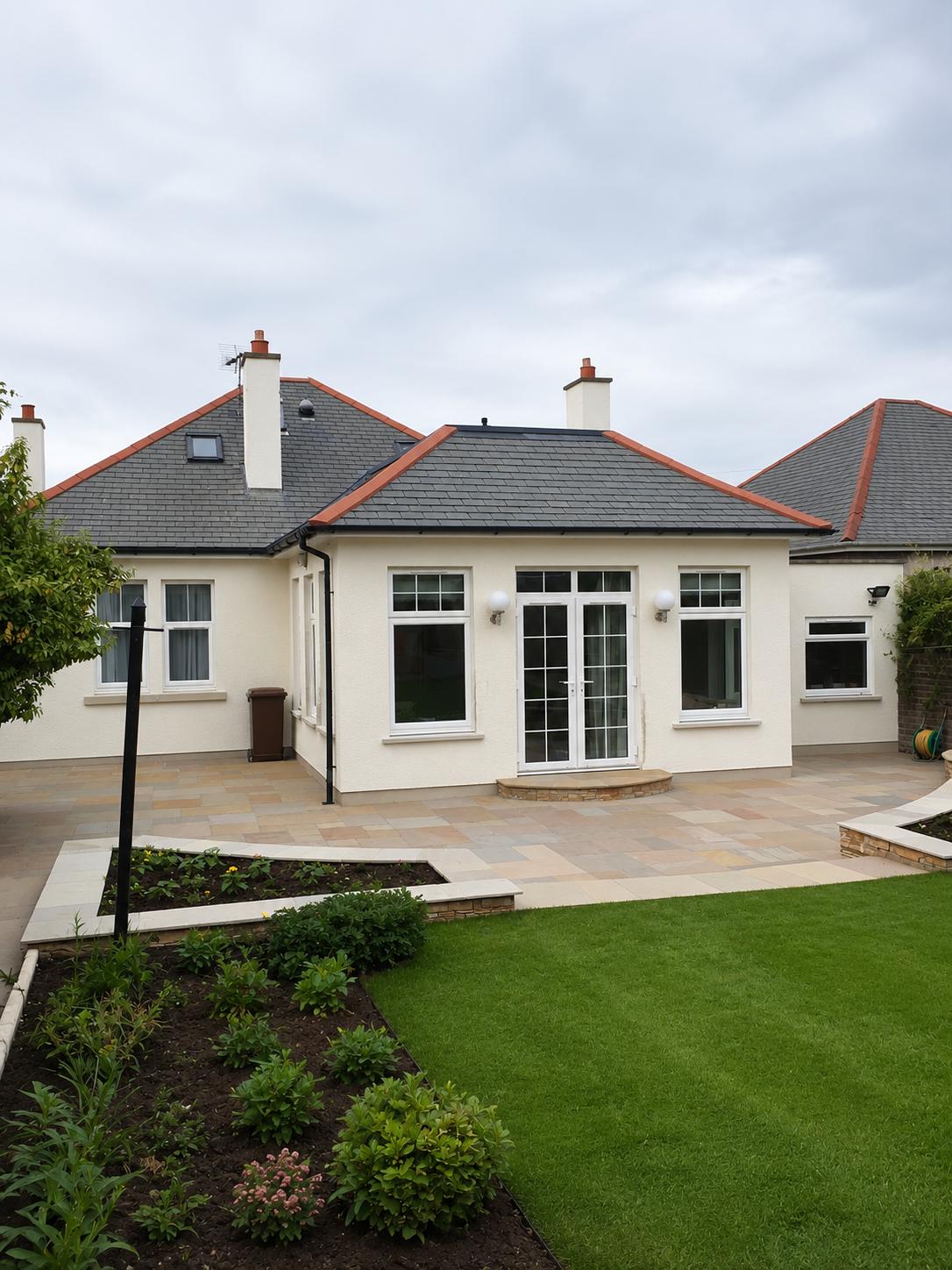 New extension and garden