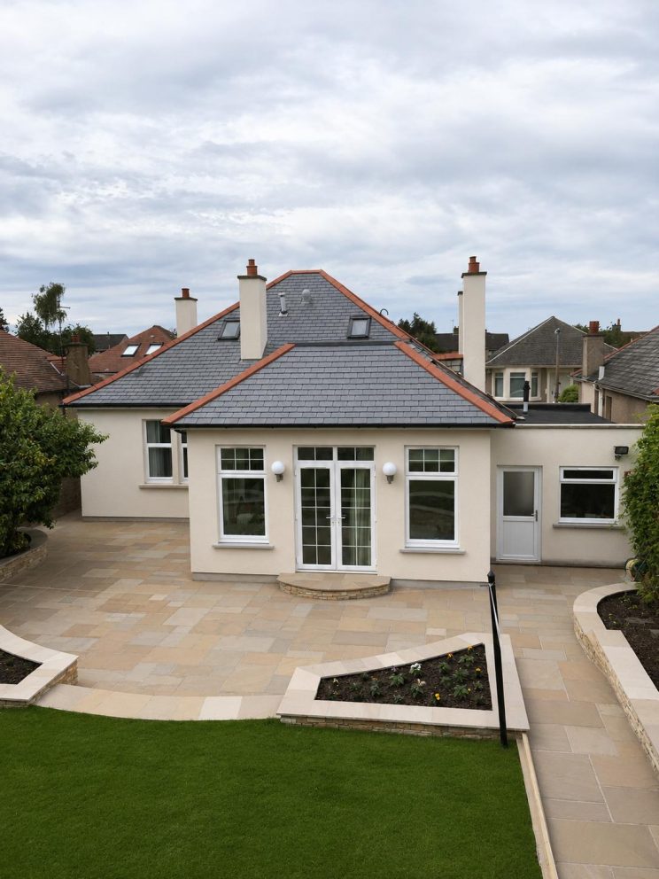 New extension and garden