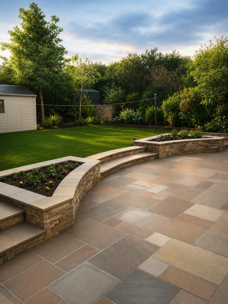 New extension and garden